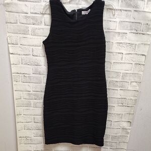 Calvin Klein Black Bodycon Mini Cocktail Dress